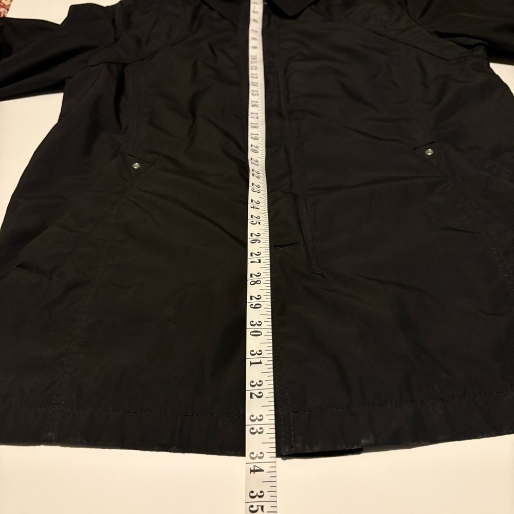 Bugatti Men's Black Single-Breasted Trench Coat, Sz 44R - Picture 10 of 16